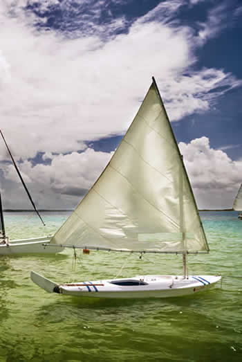 VELERO SUNFISH en Bacalar